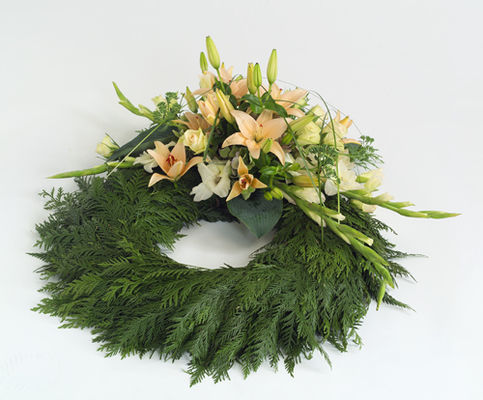 grnn og oransje krans